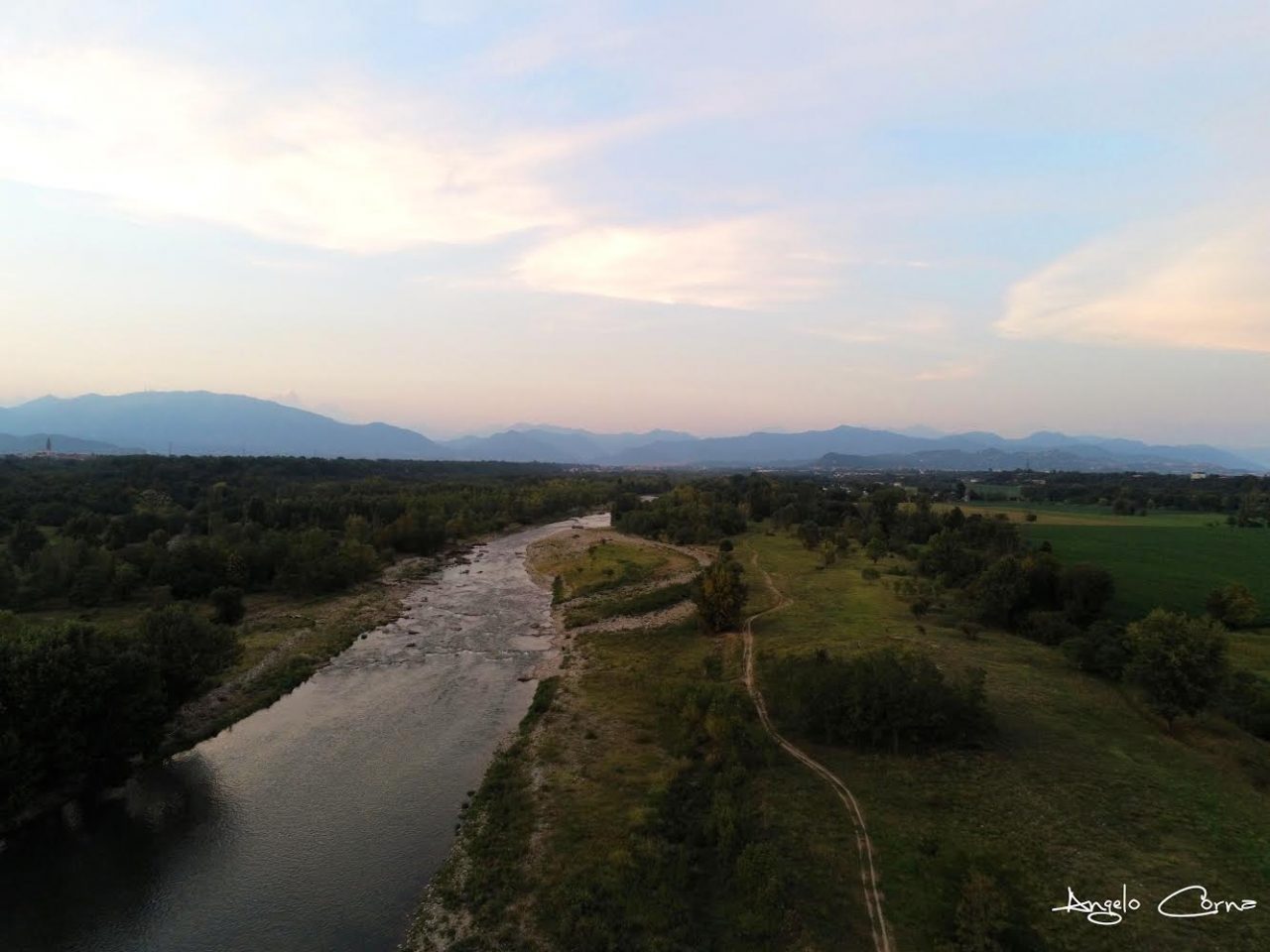 Il Brembo al tramonto – Angelo Corna