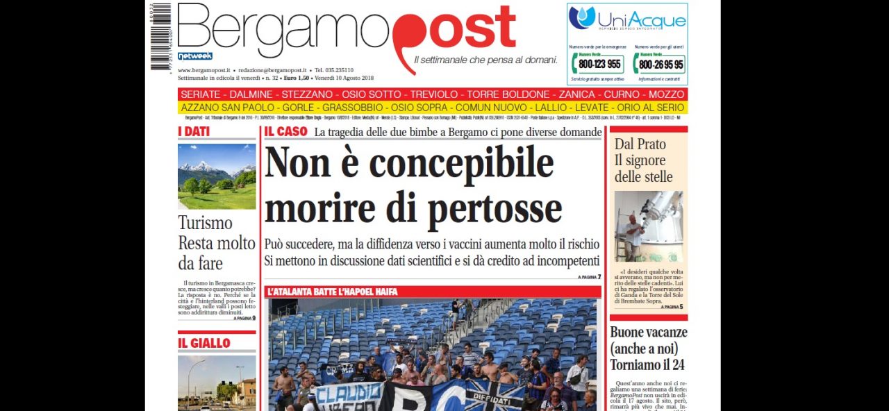 Cosa c’è nel nuovo BergamoPost che dal 10 agosto è in edicola