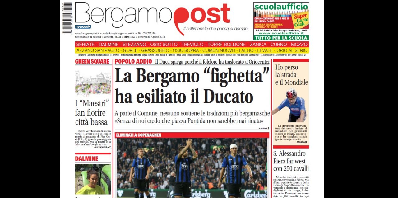 Cosa c’è nel nuovo BergamoPost che dal 31 agosto è in edicola
