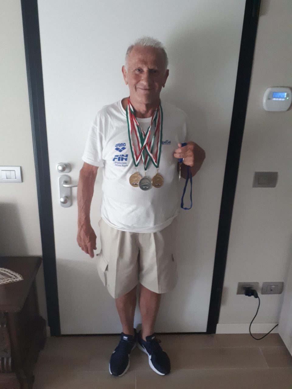 Attilio, un nuotatore da record Ottant’anni e più di 200 medaglie