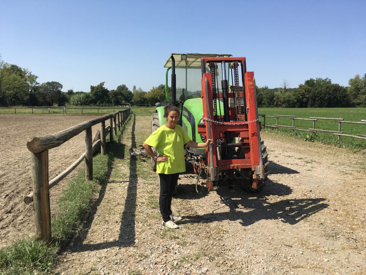 Acqua e fango nei campi coltivati a erba medica