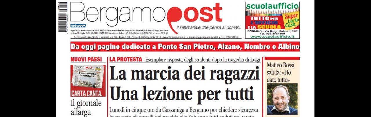 Cosa c’è nel nuovo BergamoPost che dal 28 settembre è in edicola