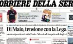 Le prime pagine dei giornali venerdì 21 settembre 2018