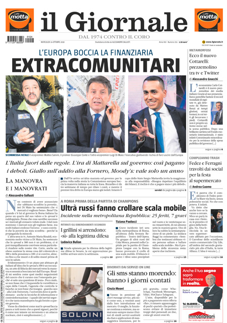 [NAZIONALE - 1] GIORN/INTERNI/PAG-PRIMA ... 24/10/18