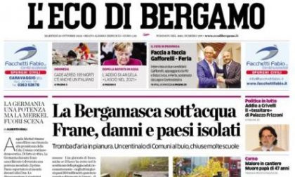 Le prime pagine dei giornali martedì 30 ottobre 2018