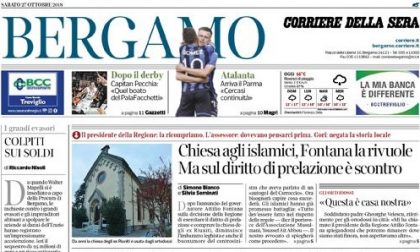 Le prime pagine dei giornali sabato 27 ottobre 2018