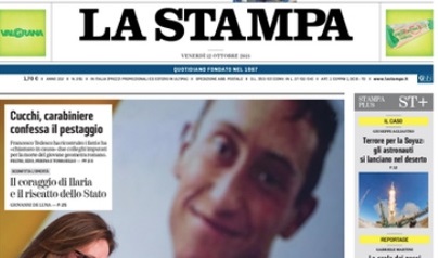 Le prime pagine dei giornali venerdì 12 ottobre 2018