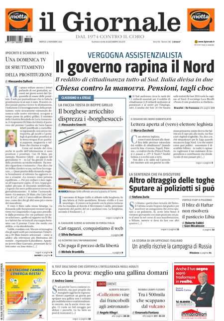 [NAZIONALE - 1] GIORN/INTERNI/PAG-PRIMA ... 13/11/18