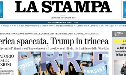 Le prime pagine dei giornali giovedì 8 novembre 2018