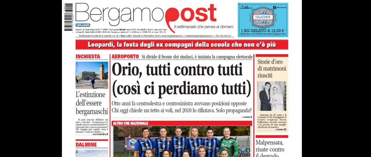 Cosa c’è nel nuovo BergamoPost che dal 16 novembre è in edicola
