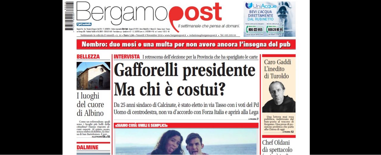 Cosa c’è nel nuovo BergamoPost che dal 9 novembre è in edicola