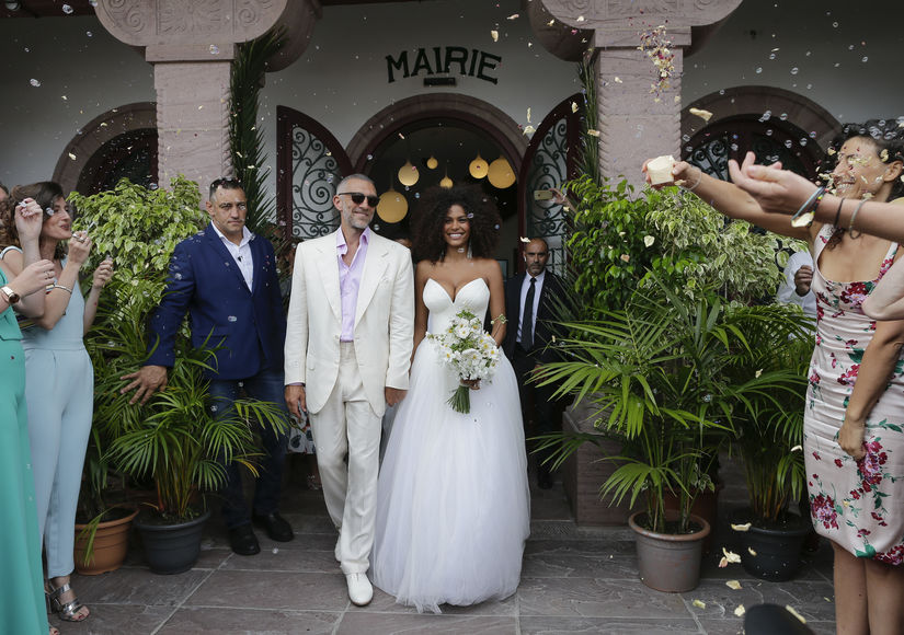 Wedding Of Vincent Cassel And Tina Kunakey In Basque Country