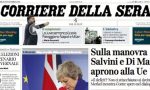 Le prime pagine dei giornali lunedì 26 novembre 2018