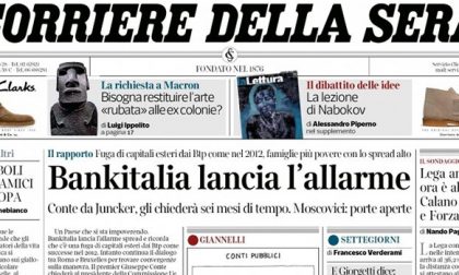 Le prima pagine dei giornali sabato 24 novembre 2018