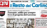 Le prime pagine dei giornali sabato 8 dicembre 2018