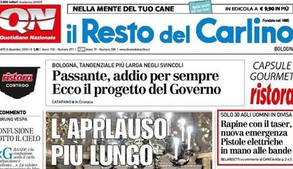 Le prime pagine dei giornali sabato 8 dicembre 2018