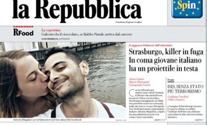 Le prime pagine dei giornali giovedì 13 dicembre 2018