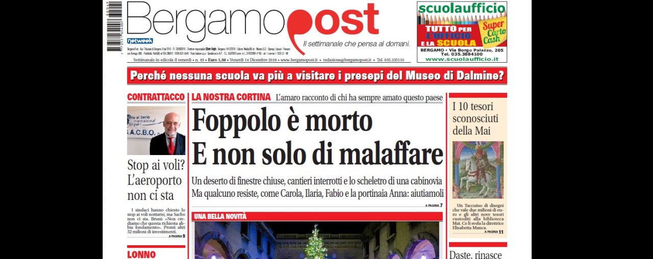 Cosa c’è nel nuovo BergamoPost che dal 14 dicembre è in edicola
