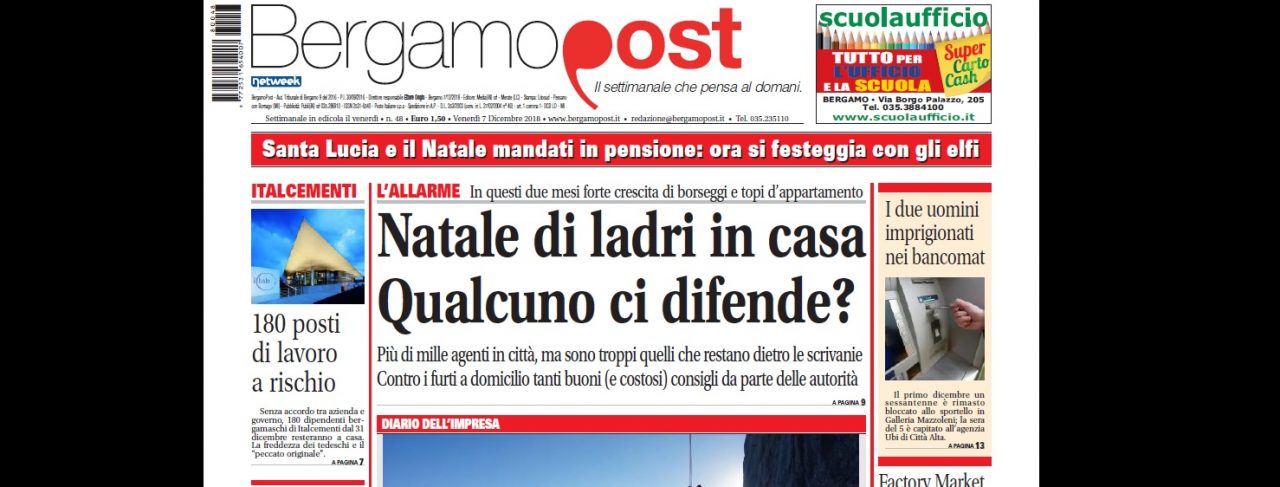 Cosa c’è nel nuovo BergamoPost che dal 7 dicembre è in edicola