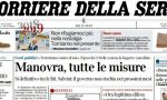 Le prime pagine dei giornali lunedì 31 dicembre 2018