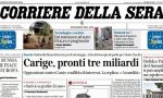 Le prime pagine dei giornali mercoledì 9 gennaio 2019