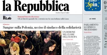 Le prime pagine dei giornali martedì 15 gennaio 2019