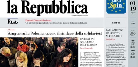 Le prime pagine dei giornali martedì 15 gennaio 2019