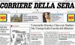 Le prime pagine dei giornali venerdì 25 gennaio 2019