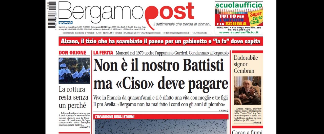 Cosa c’è nel nuovo BergamoPost che dal 18 gennaio è in edicola