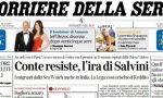 Le prime pagine dei giornali giovedì 10 gennaio 2019