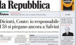 Le prime pagine dei giornali mercoledì 30 gennaio 2019