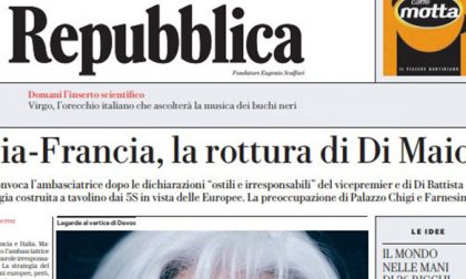 Le prime pagine dei giornali martedì 22 gennaio 2019