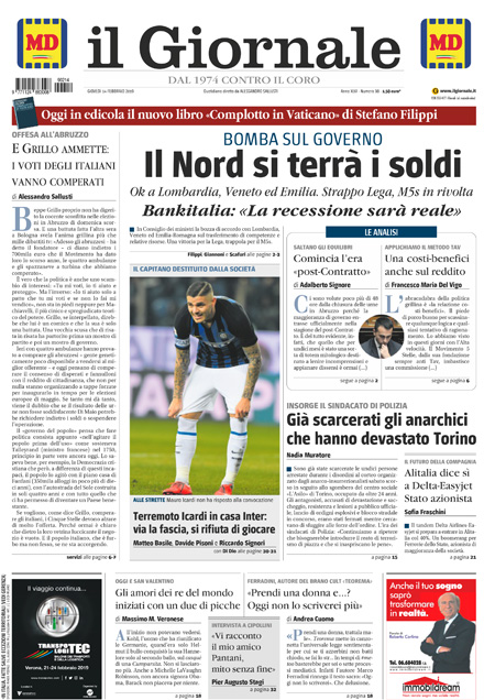 [NAZIONALE - 1] GIORN/INTERNI/PAG-PRIMA ... 14/02/19