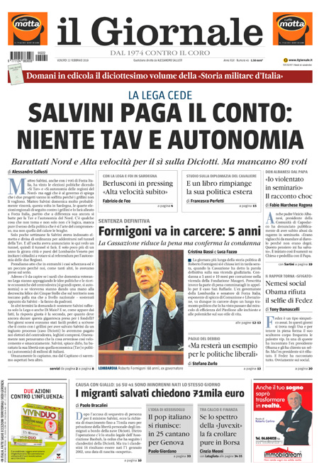 [NAZIONALE - 1] GIORN/INTERNI/PAG-PRIMA ... 22/02/19