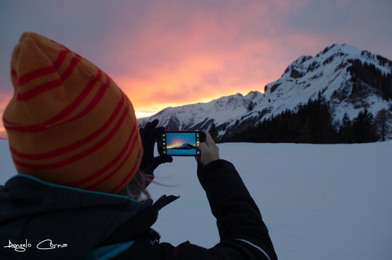 Tramonto da immortalare al Vodala – Angelo Corna