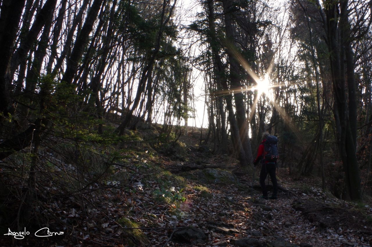 Giochi di luce e riflessi verso il Monte Suchello – Angelo Corna