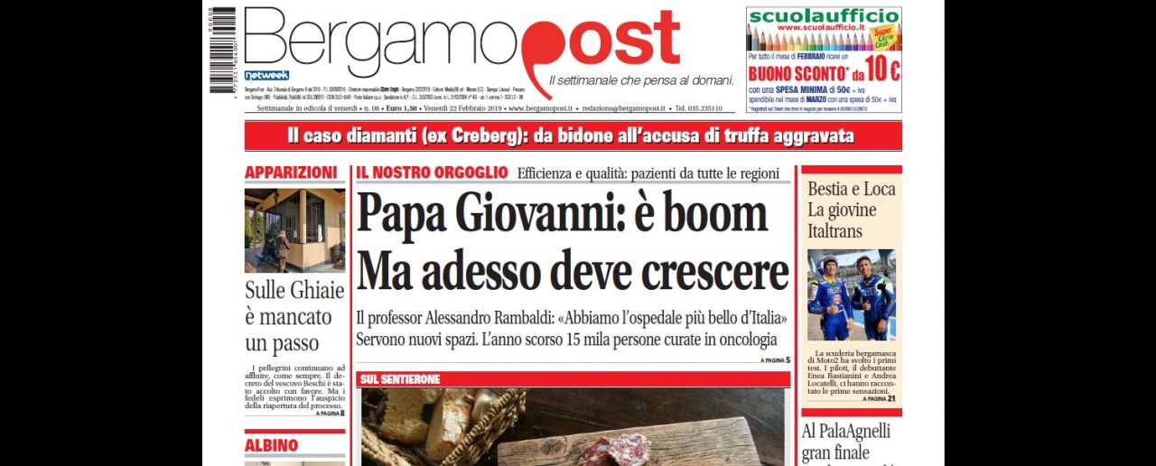 Cosa c’è nel nuovo BergamoPost che dal 22 febbraio è in edicola