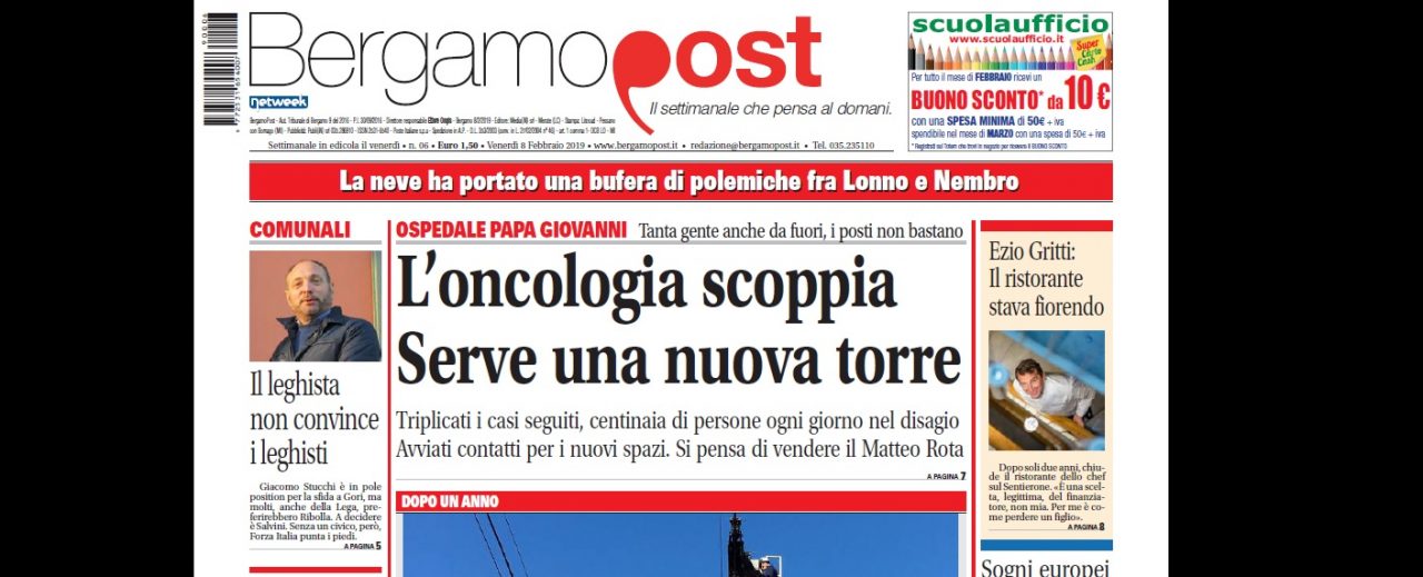 Cosa c’è nel nuovo BergamoPost che dall’8 febbraio è in edicola