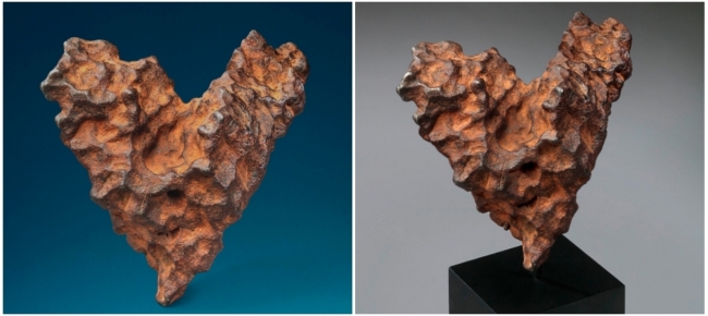Quel meteorite a forma di cuore battuto all’asta per San Valentino