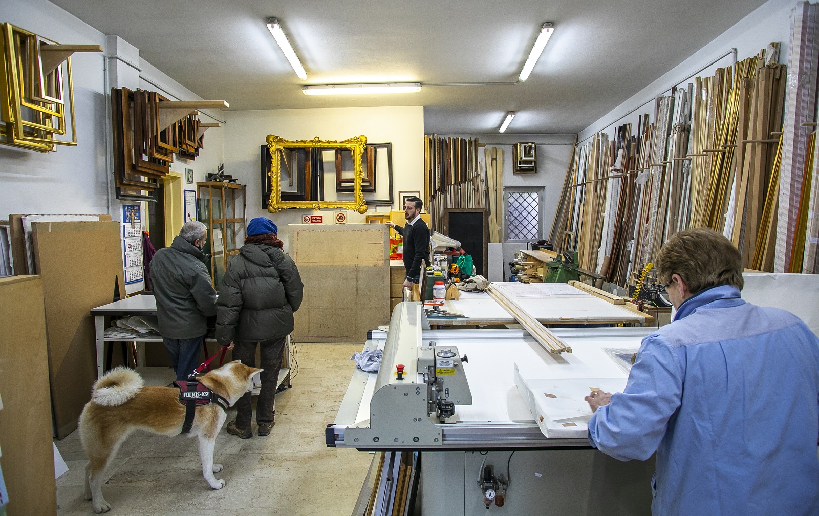 Gigi Ghilardi, Cornici d'arte in Borgo Santa Caterina