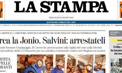 Le prime pagine dei giornali mercoledì 20 marzo 2019