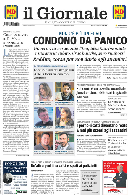 [NAZIONALE - 1] GIORN/INTERNI/PAG-PRIMA ... 03/04/19