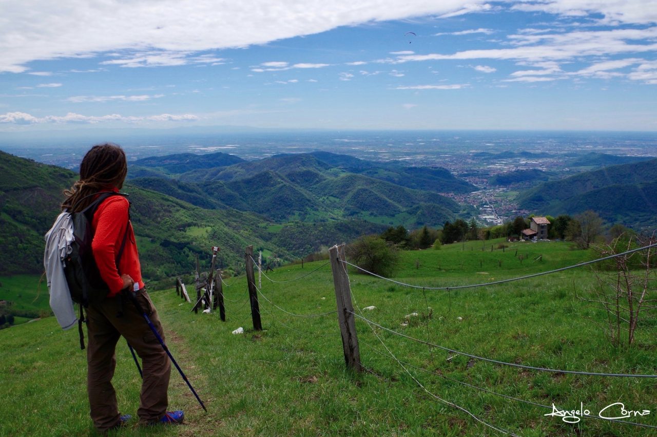 La pianura dal Monte Ballerino – Angelo Corna