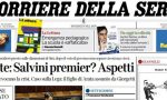 Le prime pagine dei giornali sabato 20 aprile 2019