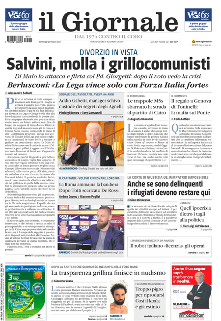 [NAZIONALE - 1] GIORN/INTERNI/PAG-PRIMA ... 15/05/19