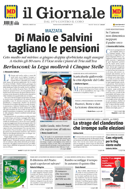 [NAZIONALE - 1] GIORN/INTERNI/PAG-PRIMA ... 22/05/19