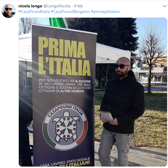 Da CasaPound a Lega-Prima Zanica «Ci ispiriamo ai valori del fascismo»