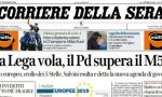 Le prime pagine dei giornali lunedì 27 maggio 2019