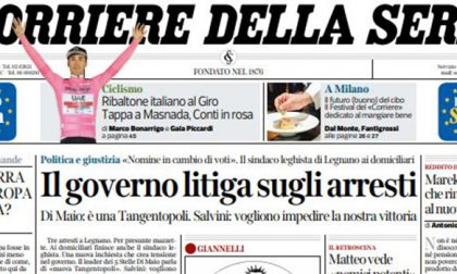 Le prime pagine dei giornali venerdì 17 maggio 2019