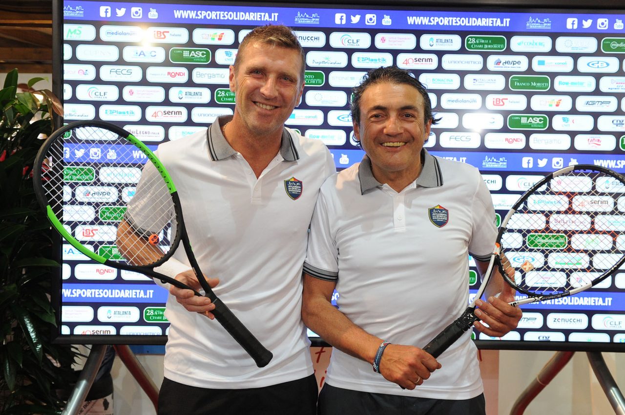 Tennis 2019, botti anche sul campo con Massimo Carrera e Chiappucci